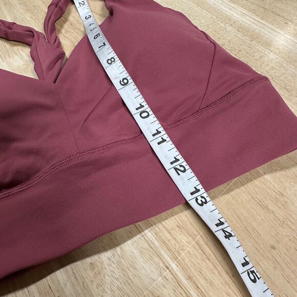 Athleta Transcend Plunge Bra D-DD Berry Rose Women's Size Small New With Tag - Picture 10 of 10